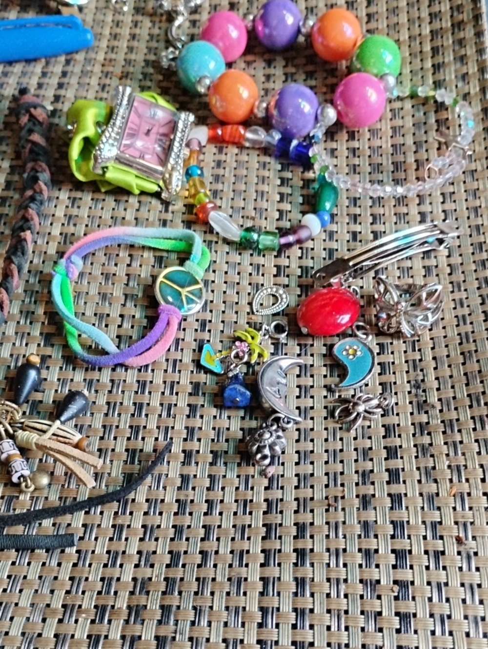 Assorted Jewelry (Charms/Pendents/Bracelet/Watch+) Bundle
